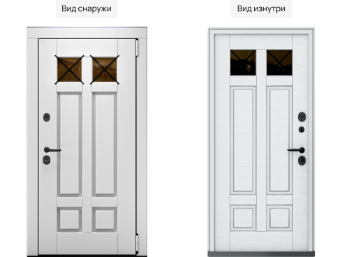 Входная дверь MRC-8715 белый лофт 2 замка фото 2