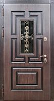 Входная дверь МДФ со стеклом и художественной ковкой для дома Marcy MRC-1041