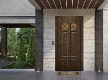 Входная дверь MRC-8732 орех NY классический LW 667-SFT 2 замка скрытые петли